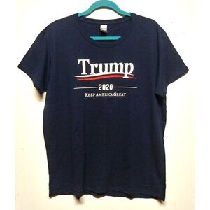 Trump 2020 Collectible T Shirt blue 2XL 2TG short sleeve Keep America Great Cott